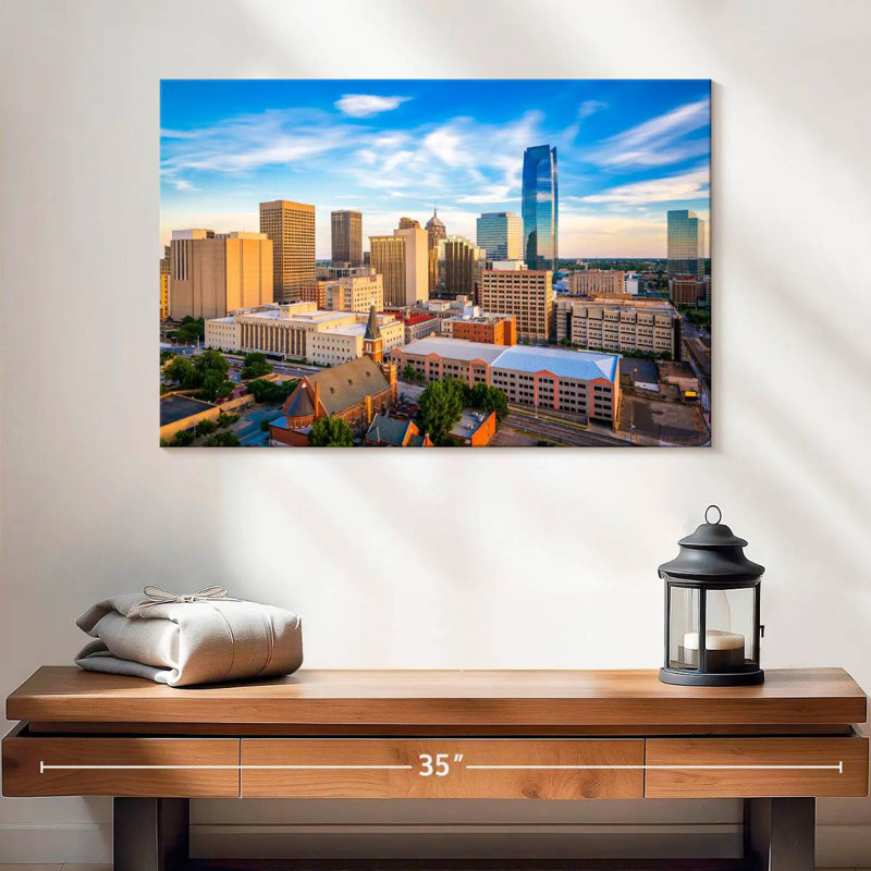Paysage urbain urbain de Sirci, Oklahoma, H 16 po x l 24 po