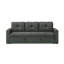 Canapé-lit en tissu de 83,5 pouces de large Bergamo avec coussins capitonnés pour une assise confortable et une conversion facile au lit