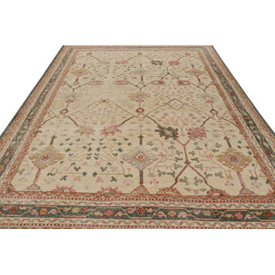 Oushak Hand Knotted Geometric Area Rug