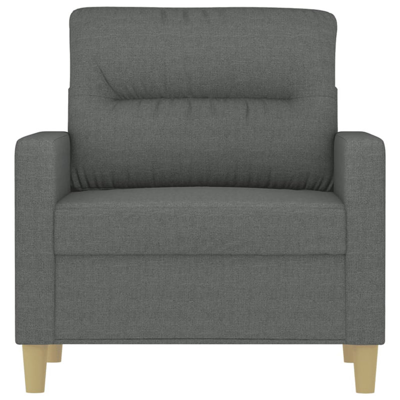 Canapé 30,7 po Keidon, Polyester 100 % gris foncé