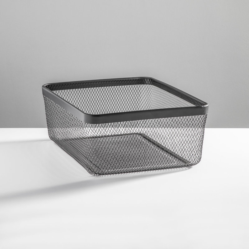 Wire Basket 16 x 12 x 6, Matte Black