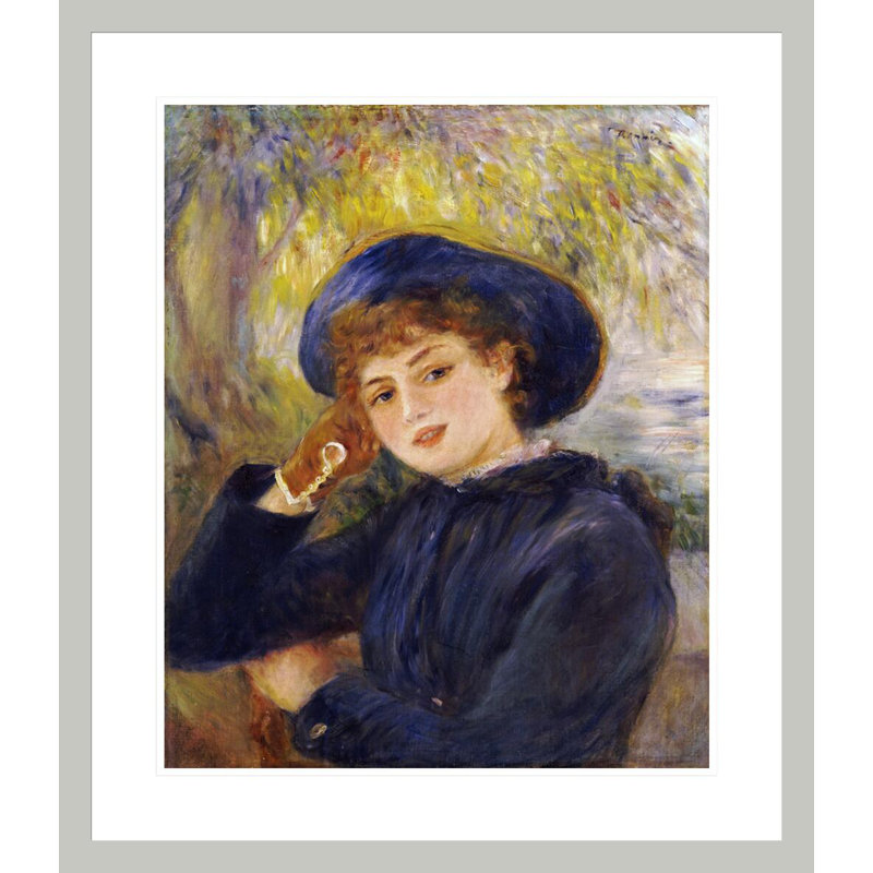 Portrait de Madamoiselle Demarsy par Pierre-Auguste Renoir, impression giclée encadrée, H 27,19 po x l 23,5 po