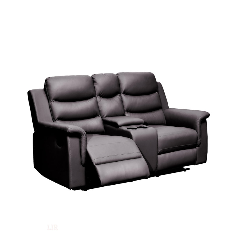 Causeuse inclinable avec housse de console centrale
