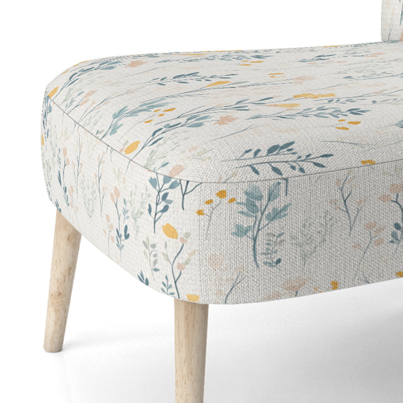 Chaise d'appoint floral Floral, Chaise d'appoint sans accoudoirs