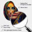 Portrait d'une beauté persane VI - femme arabe en forme de poire, art mural en métal asymétrique-863658513