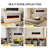 Electric Fireplace Recessed And Wall Mounted, Fireplace Heater With Touch Screen And Remote Control, Adjustable Flame Color, 750w/1500w-3671300-3671306