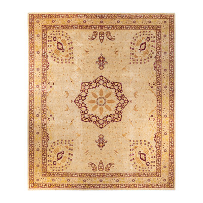 Hayner One-of-a-Kind 12' 1" X 15' 1" 2000s Wool Area Rug in Yellow