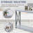 2-Tier Console Table, Sofa Side Table With Storage Shelf, Behind Sofa Table