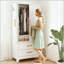 Armoire légère en métal avec 2 tiroirs et tringle