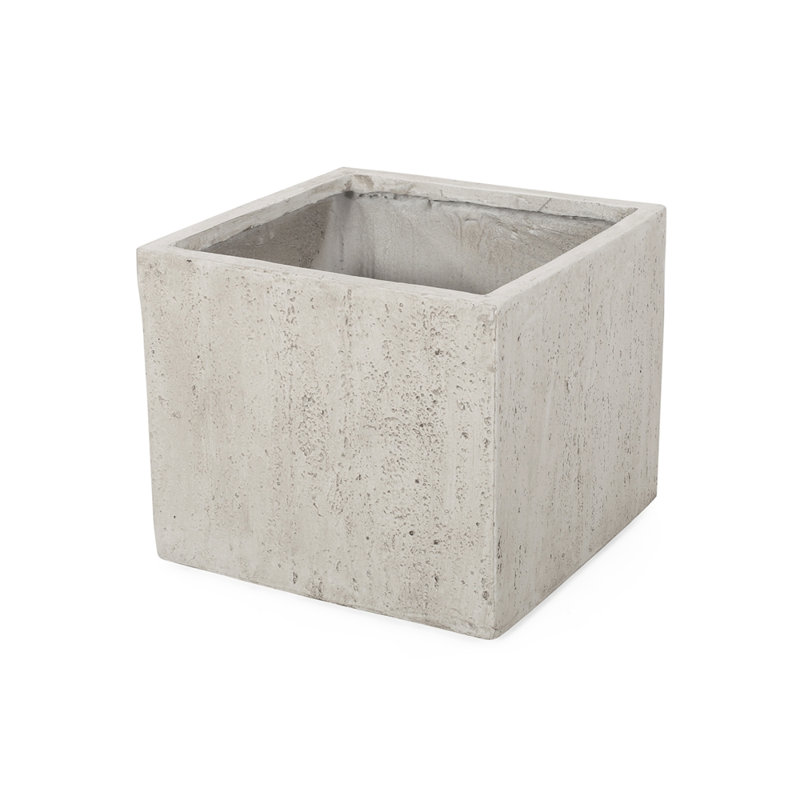 ELLA MGO L 22 Planter Box, White