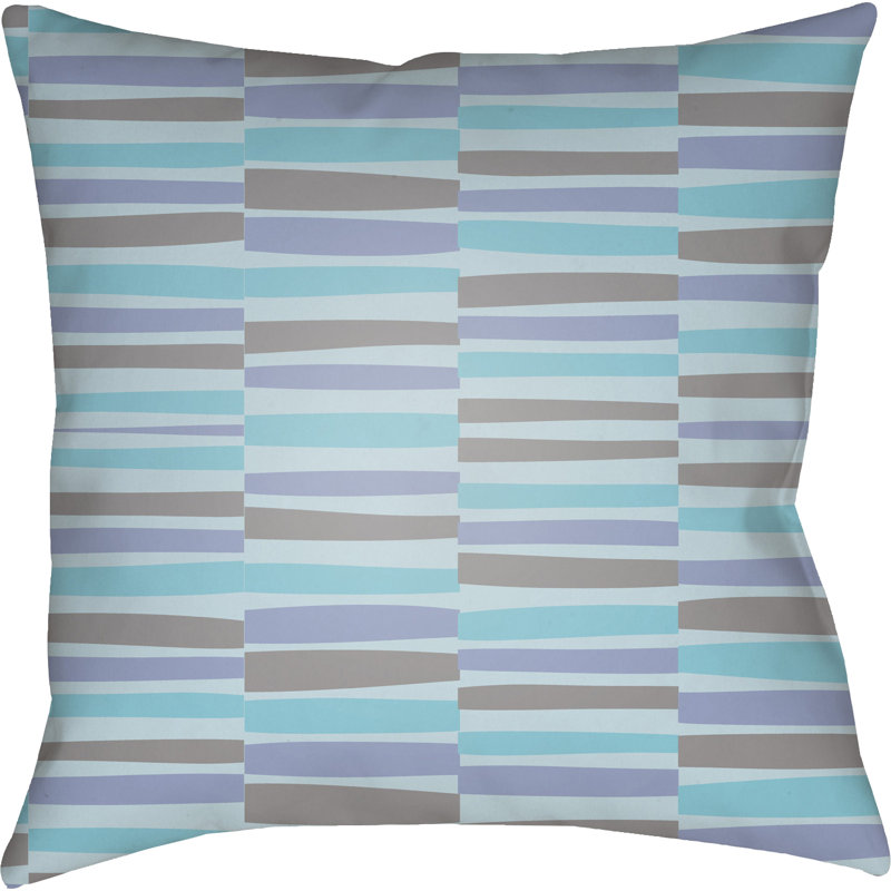 Littles Throw Pillow, Blue, 22" H  x 22" W x 5" D