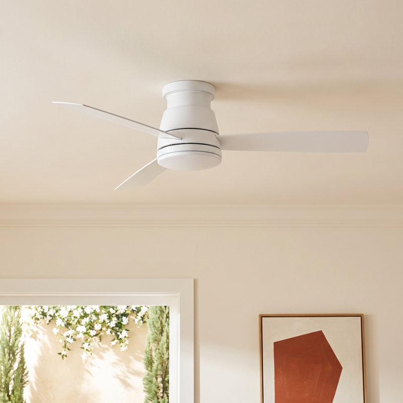 Montego 52'' Ceiling Fan with LED Lights, Matte White