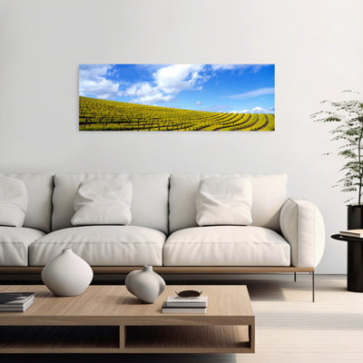 «Mustard Fields», Napa Valley, Californie, États-Unis, art contemporain de paysage floral abstrait