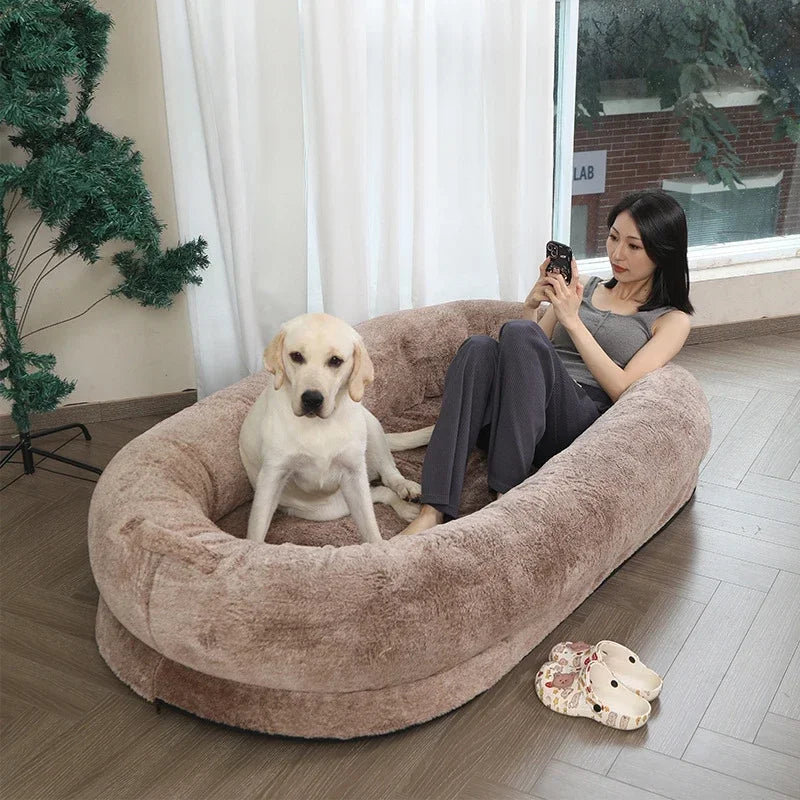 Tristan Corduroy Pet Bed, Brown