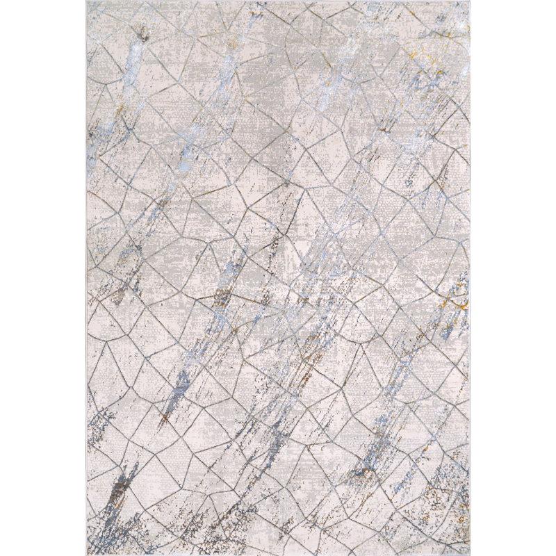 Tapis gris Bireuen, Rectangle 7 pi 10 po x 10 pi 10 po