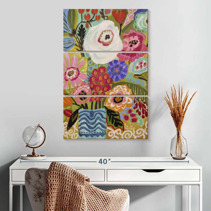 Harnek fleurs fraîches dans un vase II, H 32 po x l 20 po