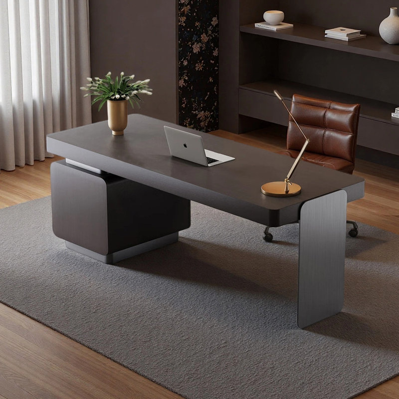 Bureau italien minimaliste, H 29,53 po x l 70,87 po x P 27,56 po