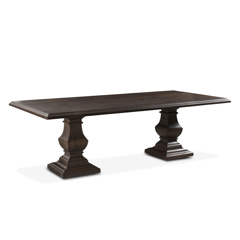 Table de salle à manger 84 "Toulon au fini brun rétro