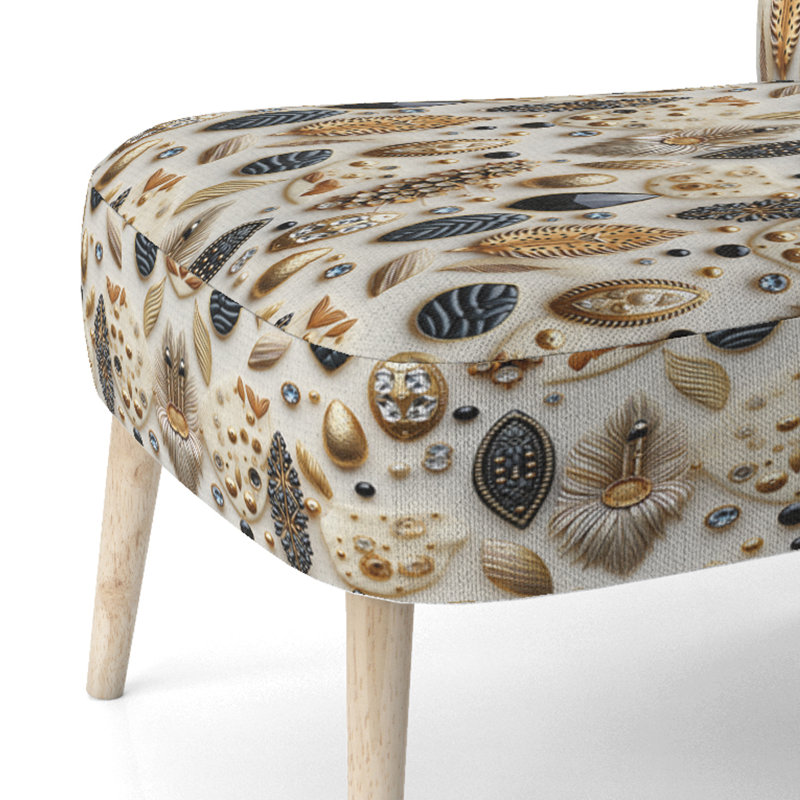 Soft Botanical Hues - Chaise d'appoint rembourrée