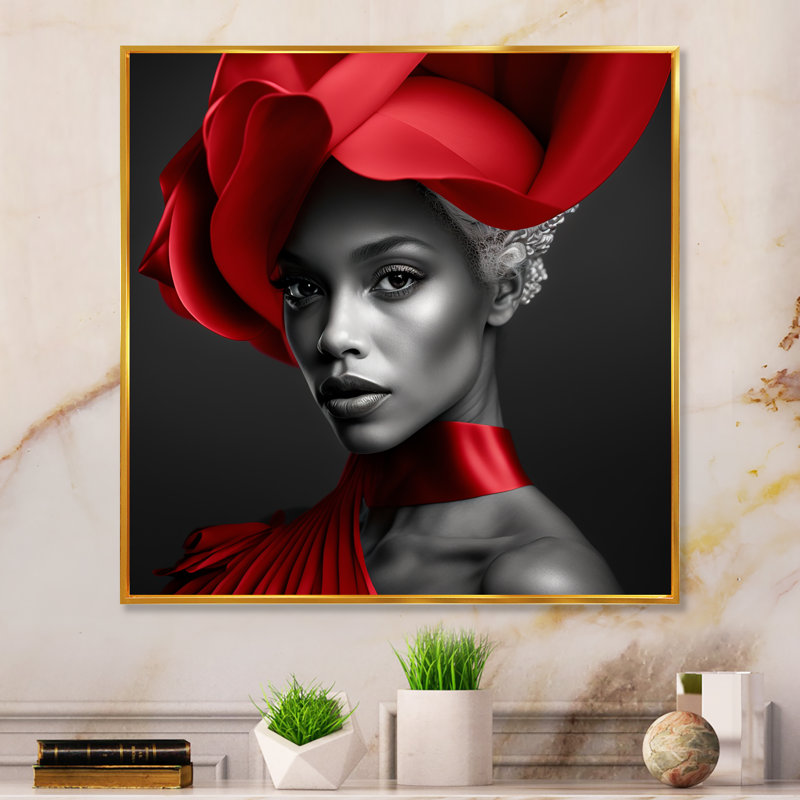 Impression sur toile, H 16 po x l 16 po x P 1 po, Toile avec cadre flottant or