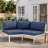 Sunbrella® Aluminum Outdoor Patio Sectional Sofa Set-1904330989-1904330985