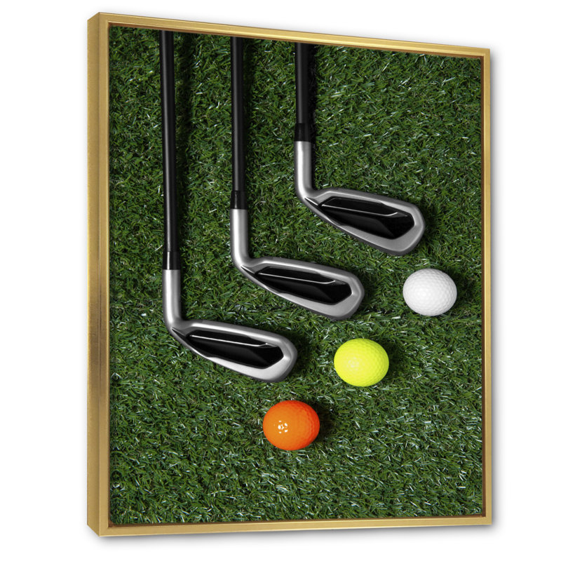 Ensemble de golf Beedon Swing excellence II, H 44 po x l 34 po x P 1,5 po, Cadre flottant doré