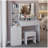 41" Large Size Left Bedside Cabinet Vanity Table+Cushioned Stool, Extra Large Touch Control LED Mirror, 3-colour Switch, Multi Layer High Capacity Storage Fashionable Dresser, Suitable For Large Space-1268129368