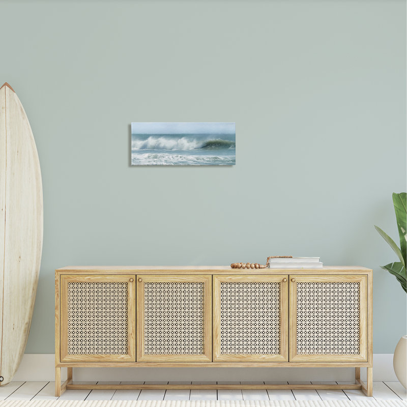 «Rolling Sea Waves Ocean» par Lori Deiter - photographie sur toile tendue, H 10 po x l 24 po x P 1,5 po