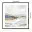 «Soft Sea I Blue» par Wood, reproduction d'art encadrée-1544509547