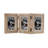 Wood Beaded 3 Slot Photo Frame