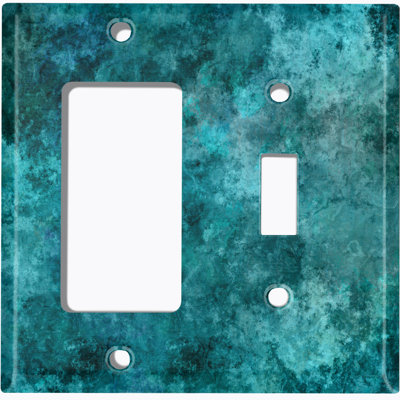 Patterned 2 - Gang Standard Combination Wall Plate