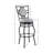 Vinciguerra Swivel Upholstered Adjustable Height Counter Stool with Metal Frame