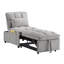 Canapé-lit simple 4 en 1 multifonctionnel avec poches de rangement, conception capitonnée, dossier réglable et coussins pour un confort et une détente polyvalents-66309630
