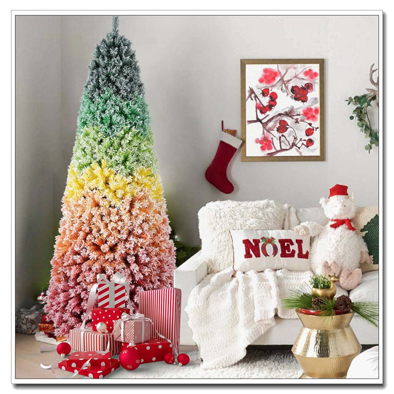 Arbre de Noël en PVC 6 pi, H 6 pi 