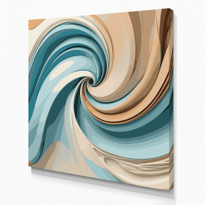 Art mural sur toile Biomorphic Abstraction 40, H 12 po x l 12 po