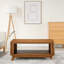 Table basse rectangulaire en bois