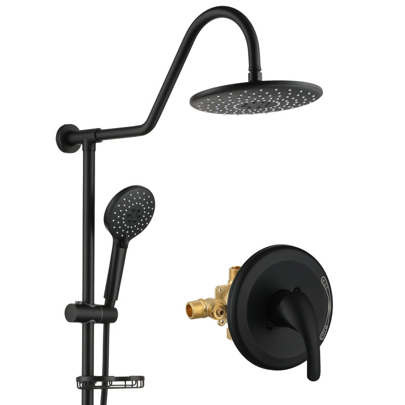 All-In-One Kit with Rough in-Valve, Matte Black