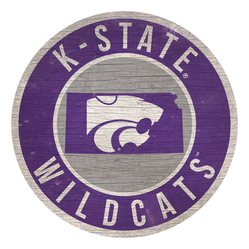 Ncaa, impression sur bois, Wildcats de l'Université Kansas State