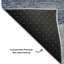 Tapis bleu lavette lavable à la machine de qualité supérieure-517928454