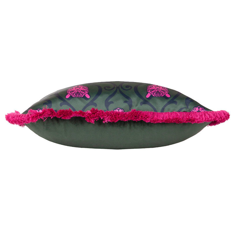 Abstract Throw Cushion, Emerald