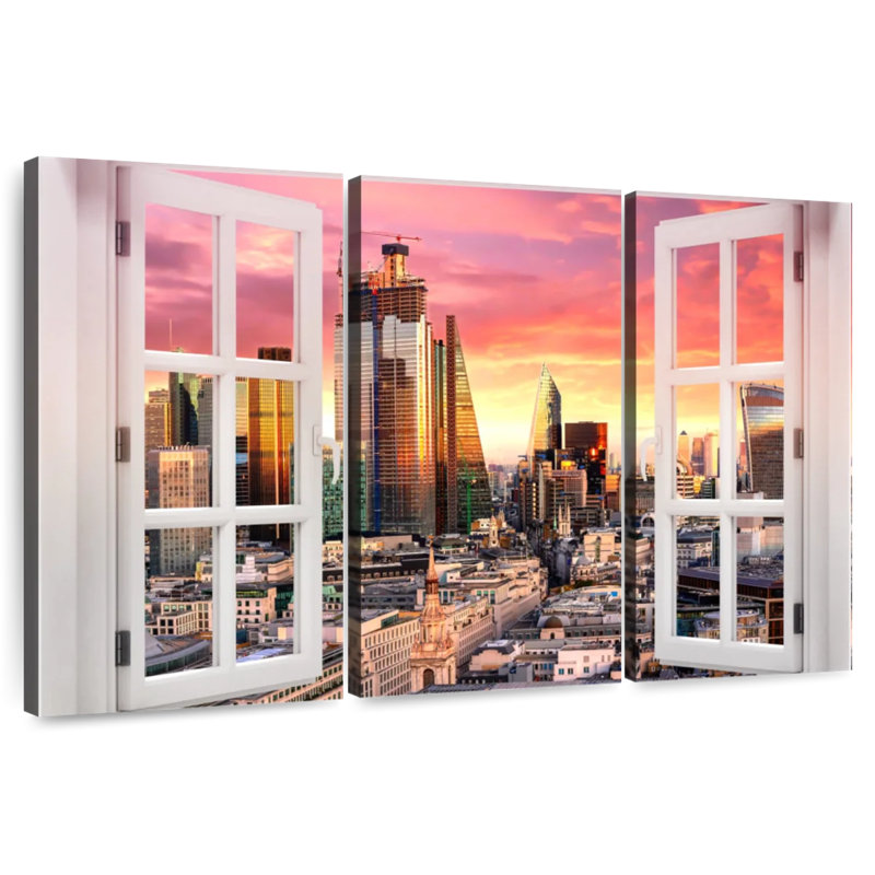 Sireci Window To London, 42" H x 65" W