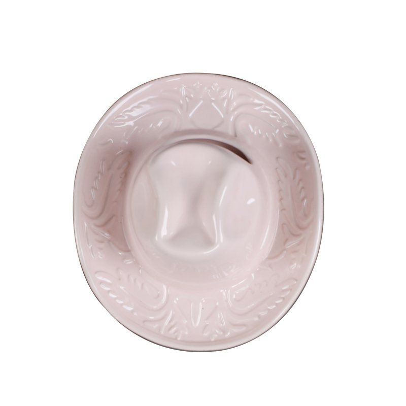 Vase chapeau de vache en céramique 8,85 "ROSE