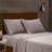 Luxury Soft Microfiber Sheet Set - 6 Piece Solid Bedding Bundle with Pillowcases - Garment Washed for Ultimate Comfort and Durability-116386971-116386972