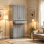Grande armoire de rangement avec tablettes réglables-2055850090