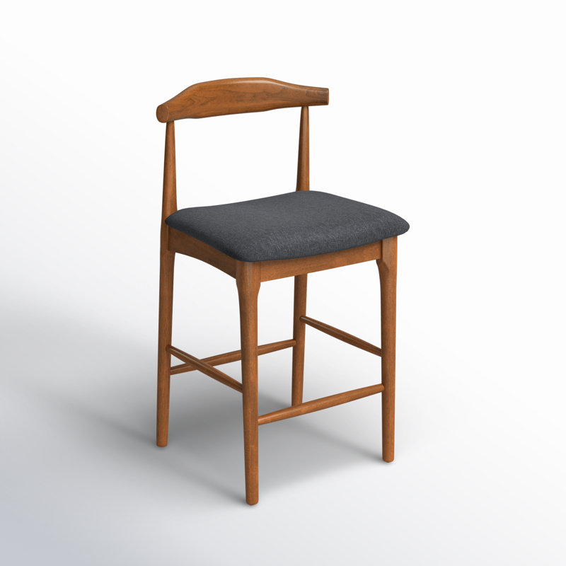 Hank Counter/Bar Stool, Grey, Walnut, Counter Stool (25.67" Seat Height)