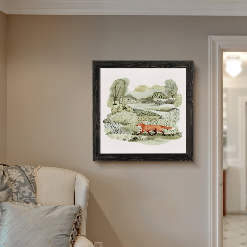 Reproduction d’art sur toile, "fox glen ii" par paul cezanne, Toile avec encadrement ébène, H 32 po x l 44 po x P 1,25 po
