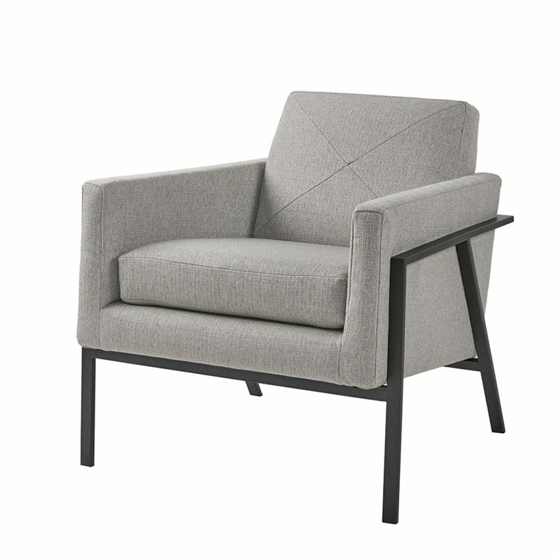 Chaise d'appoint en métal pour le salon