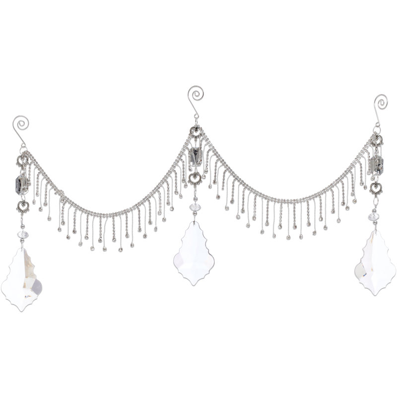 Hanging Crystal Swag - 26.5 Inches Set Of 2