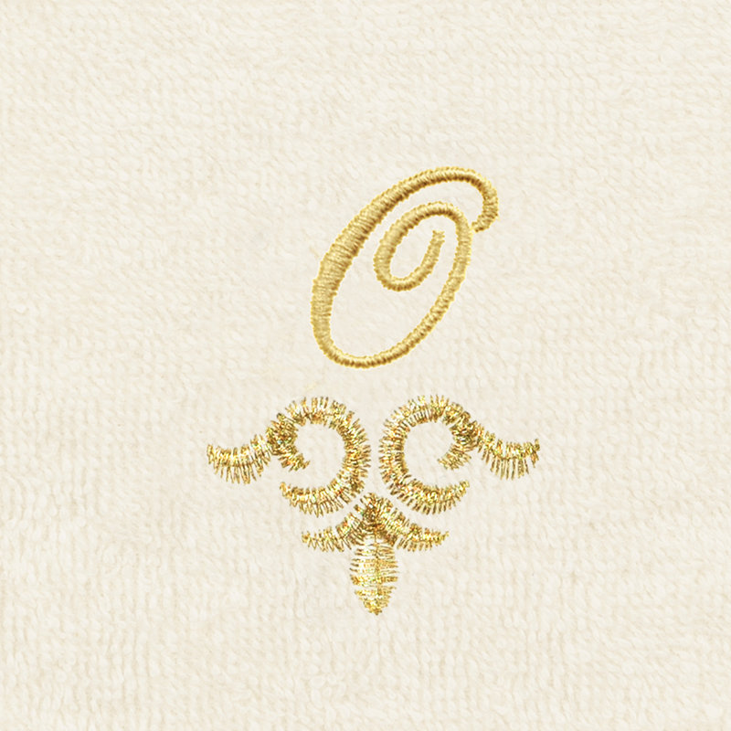 Ensemble de serviettes 100% lin Linica, O, Paquet de 2 débarbouillettes, Crème