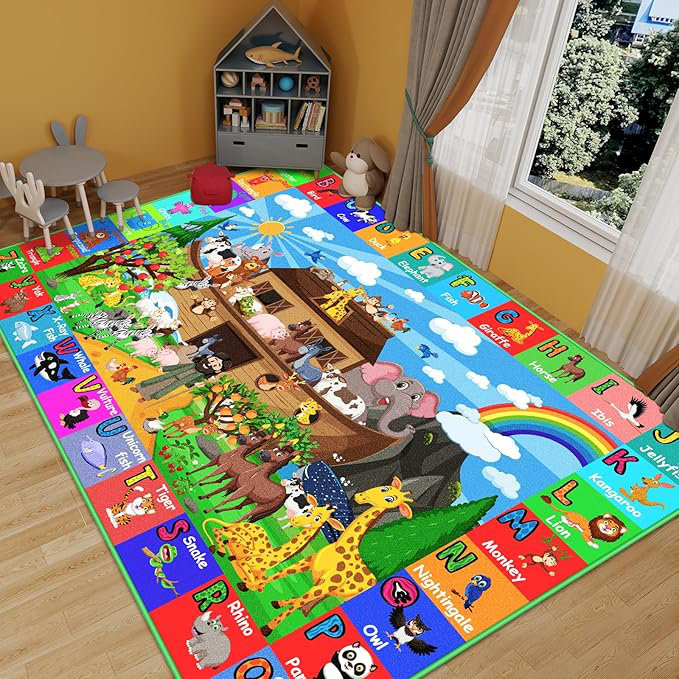Tapis pour la petite enfance, Rectangle 4 pi 11 po x 6 pi 7 po
